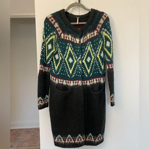 Free People Fair Isle Mohair Sweater - Picture 3 of 8